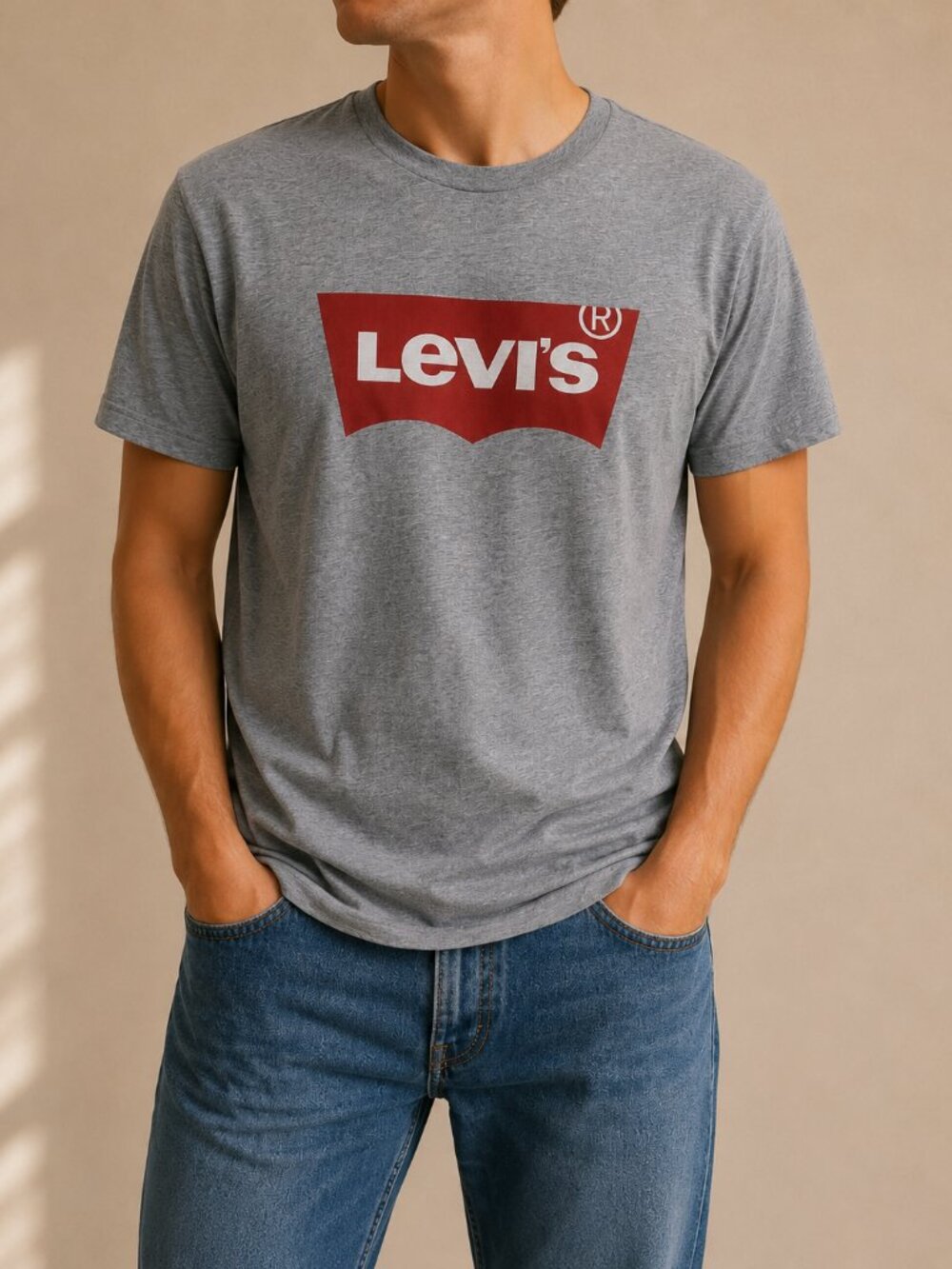 Levi’s Batwing Logo Graphic T-Shirt‎ Gray (Men’s M)